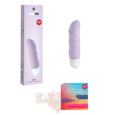 Mini-vibrator - Fun Factory JAM, lilac, suitable for the clitoris, embossed SX0951 &mdash; photos