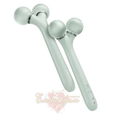 Электронный ультразвуковой ролик для массажа лица GESKE Sonic Facial Roller 4в1 green HB0184 фото