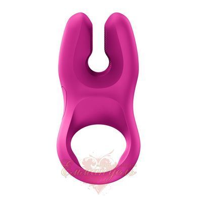 Erection ring with dual stimulation Fun Factory NŌS PRO Magenta, 2 motors SX3701 &mdash; photos