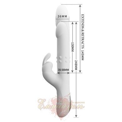Hi-tech вібратор - Pretty Love Reese Vibrator White 6603BI-014902-1 фото