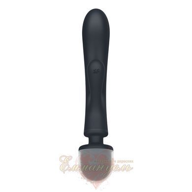 Rabbit vibrator with vibrating massager - Satisfyer Triple Lover Grey, 3 motors SO8789 &mdash; photos