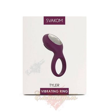 Charging cock ring - SVAKOM Tyler Couples, Purple