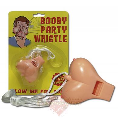 Свисток в форме женской груди - Booby Party Whistle