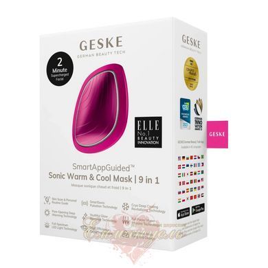 Ультразвуковая маска GESKE Sonic Warm&Cool Mask 9в1, теплый и холодный уход для лица HB0098 фото