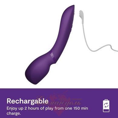 Вібромасажер We-Vibe Wand 2 &mdash; фіолетовий, бездротовий, 10+ режимів, сумісний з додатком 23124/SNWD2SG4 фото