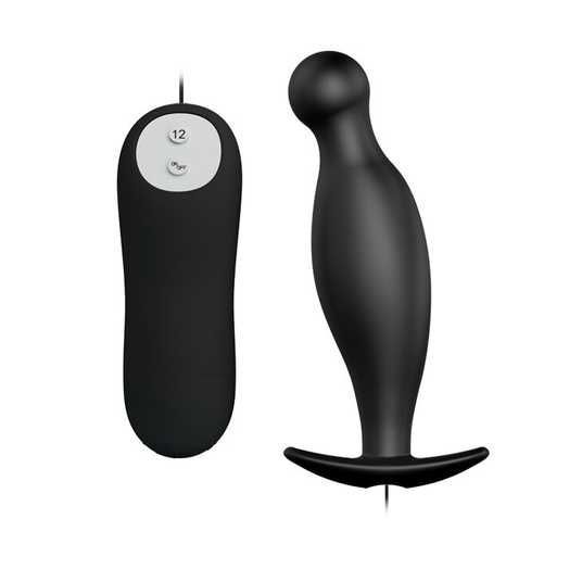 Buy Anal Tube - Pretty Love Vibrating Butt Plug Black BI-040036 in the  online store Emanuel-shop.com.ua