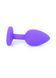 Anal plug Jewellery silicone purple plug S red 62530064-00082 - photos (5