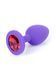 Anal plug Jewellery silicone purple plug S red 62530064-00082 - photos (2