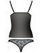 Комплект білизни - MELISSA SET black L/XL - Passion: ліф-сорочка зі шнурівкою і трусики EL15904 фото 4