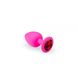 Butt plug - Pink Silicone Ruby, S