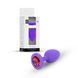 Anal plug Jewellery silicone purple plug S red 62530064-00082 - photos (1
