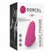 Vibrating finger attachment - Dorcel MAGIC FINGER Rose rechargeable, 3 operating modes