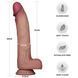 Dildo Sliding Skin Pro II Dual Layer Silicone Dong 10" Flesh 6452LV417104 - photos (11
