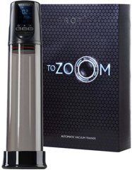 Автоматический вакуумный тренажер для мужчин - Erotist ToZoom, ABS пластик, черный, 28,5 см