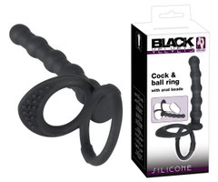 Strap-on - Black Velvets Cock & ball ring
