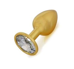 Butt Plug - Gold Metal Diamond, S