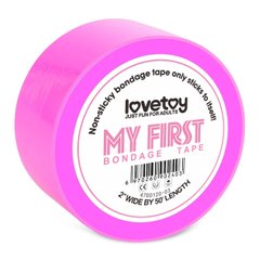 Стрічка для бондажа - My First Non Sticky Bondage Tape, Fuchsia