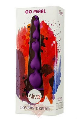 Анальні кульки - Alive Go Pearl, силікон, макс. діаметр 3,1см