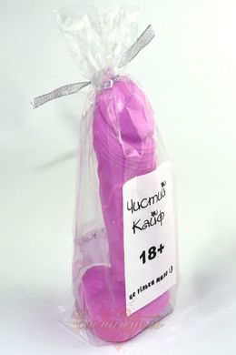 Craft member soap with suction cup Pure Kaif Violet size L natural
