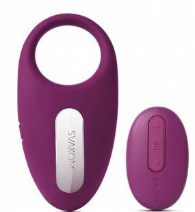 Эрекционное кольцо с вибрацией и пультом ДУ - Svakom Winni Violet S420037 фото