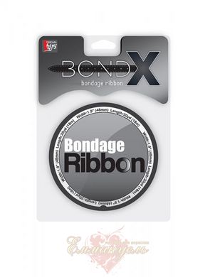 Стрічка для бондажа - Dream toys Bondx Bondage Ribbon, Black