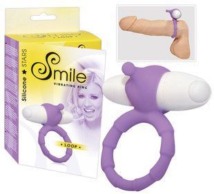 Ерекційне кільце - Smile Loop Vibr. Ring Purple 61325718650000 фото