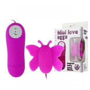 Мини вибратор бабочка - Mini Love Egg, розовая 6603BI0090 фото