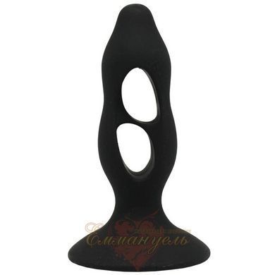 Стимулятор простати - Silicone Butt Plug, tension Exerciser Black 6603LK0203 фото