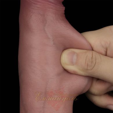 Dildo Sliding Skin Pro II Dual Layer Silicone Dong 8.5" Flesh 6452LV417102 &mdash; photos
