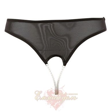 Women's Thong - 2310023 Pearl String black, XL