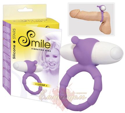 Эрекционное кольцо - Smile Loop Vibr. Ring Purple