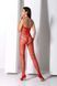 Бодистокинг с плетением на животике &ndash; Passion BS100 One Size, red, декоративный шов, с доступом SO8942 фото 6