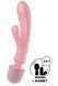 Rabbit vibrator with vibrating massager - Satisfyer Triple Lover Pink, 3 motors SO8790 &mdash; photos