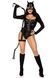 Erotic cat costume - Leg Avenue Fierce Feline XS, bodysuit, garter belt, cat mask SO9227 - photos (5