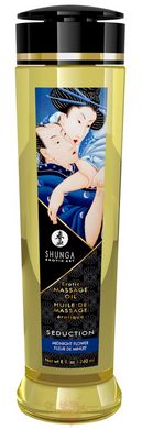 Массажное масло - Shunga Seduction Midnight Flower (240 мл) натуральное увлажняющее