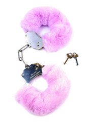 Fetish Boss Series Furry Cuffs Purple