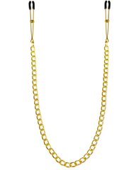 Nipple clips - Feral Feelings - Chain Thin nipple clamps, gold/black