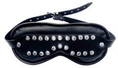 XXdreamSToys Leder-Augenmaske mit Nieten schwarz
