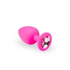 Butt Plug - Pink Silicone White S
