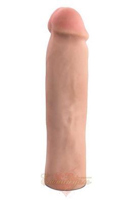 Blush Magnum Xtender Beige Penis Sleeve &mdash; adds 1.75 inch length & 1.2 inch girth T330533 &mdash; photos