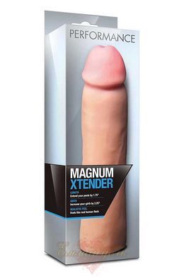 Blush Magnum Xtender Beige Penis Sleeve &mdash; adds 1.75 inch length & 1.2 inch girth T330533 &mdash; photos