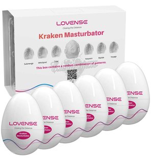 Masturbator egg set - Lovense Kraken masturbator egg box, 6 pieces, different texture