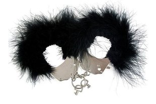 Наручники металлические - Adrien Lastic Handcuffs Black