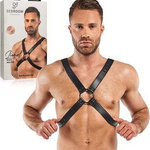 Портупея - Bedroom Fantasies Lionel High Halter - Black