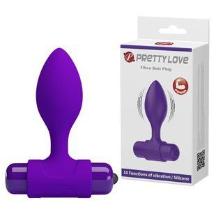Анальная пробка - Pretty Love Vibra Butt Plug Purple 6603BI-040077-1 фото