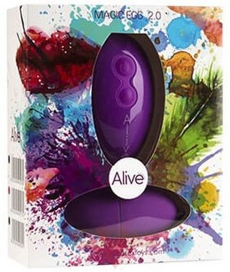 Вібраційне яйце - Alive Magic Egg 2.0 Purple з пультом