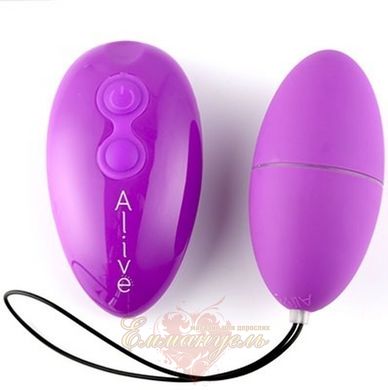 Vibrating egg - Alive Magic Egg 2.0 Purple with remote control