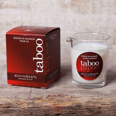 Масажна свічка для чоловіків - Massage candle TABOO JEUX INTERDITS