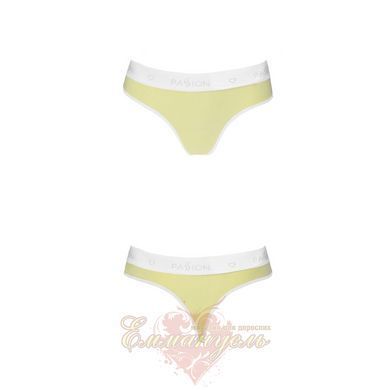 Спортивные трусики-стринги - Passion PS007 PANTIES S, yellow SO4261 фото