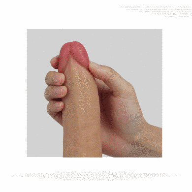 Фалоімітатор Dual-Layered Silicone Cock 8'' Flesh #2 реалістик 6452LV4005-9 фото